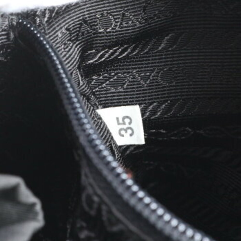 Prada Tessuto triangle logo leather backpack - Picture 9 of 9